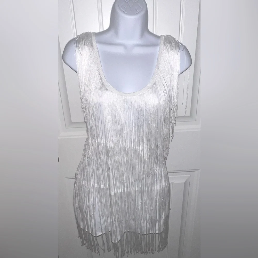 FRINGE MINI DRESS - Picture 1 of 2